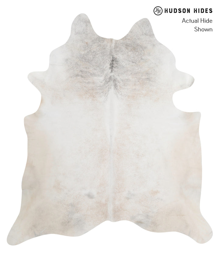 Grey Brindle XX-Large Brazilian Cowhide Rug 8'1"H x 7'2"W #81192 by Hudson Hides