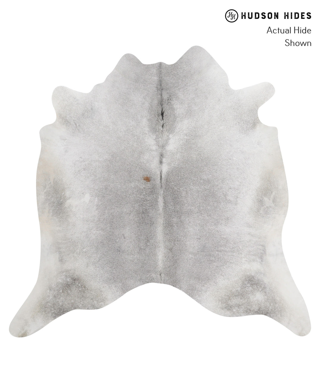 Medium Grey XX-Large Brazilian Cowhide Rug 7'3"H x 7'4"W #81205 by Hud