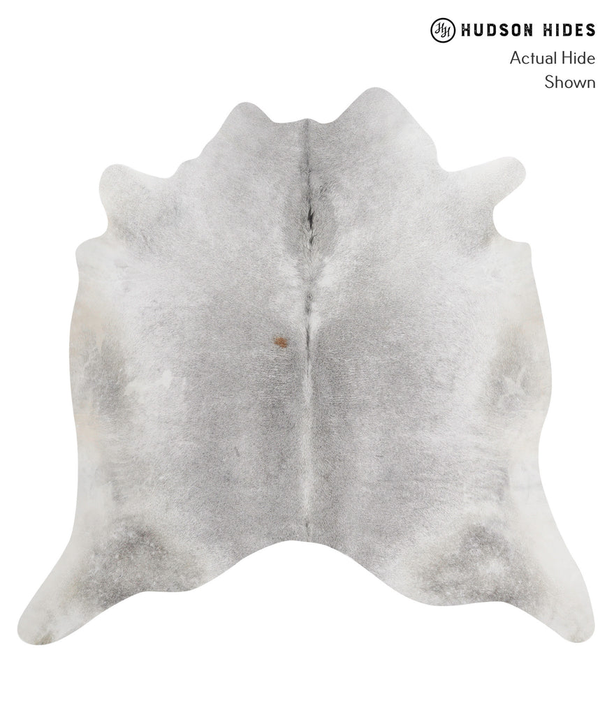 Medium Grey XX-Large Brazilian Cowhide Rug 7'3"H x 7'4"W #81205 by Hudson Hides