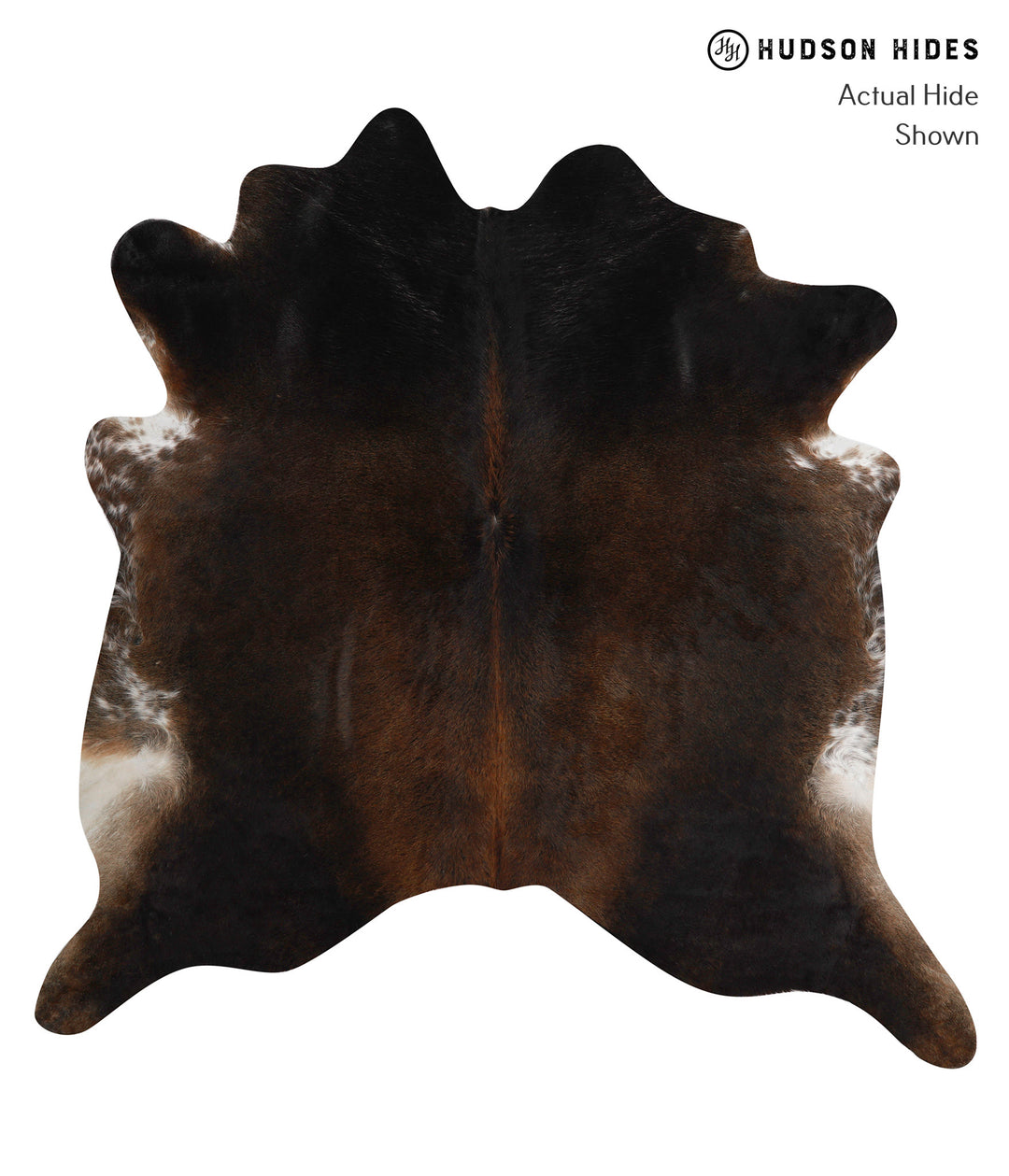 Chocolate XX-Large Brazilian Cowhide Rug 7'3"H x 7'1"W #81214 by Hudso