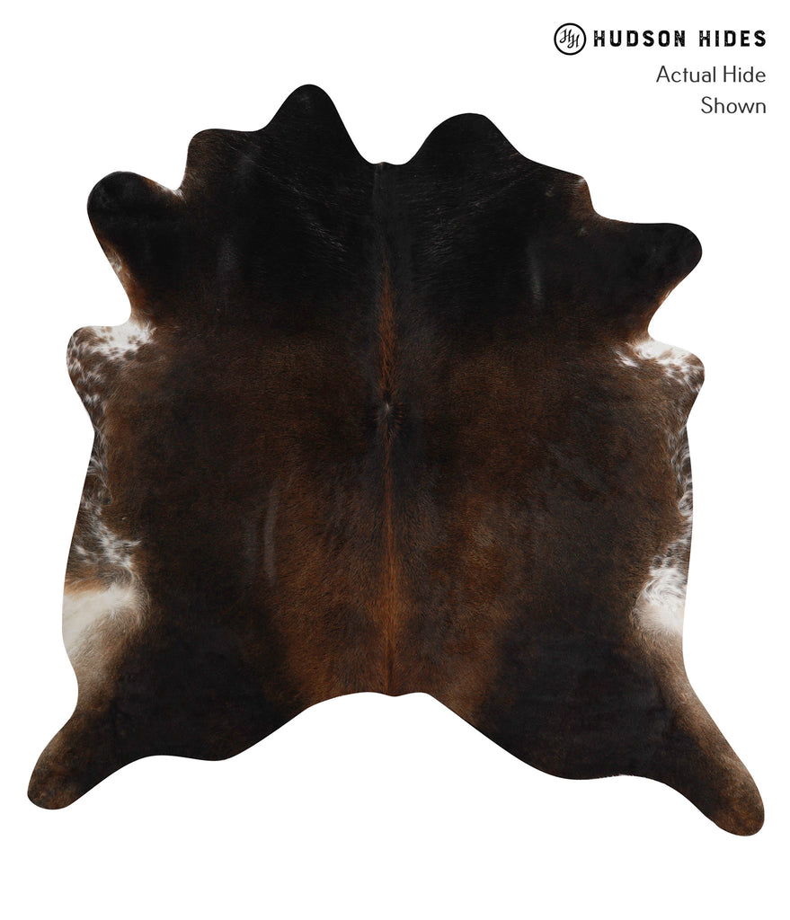 Chocolate XX-Large Brazilian Cowhide Rug 7'3"H x 7'1"W #81214 by Hudson Hides
