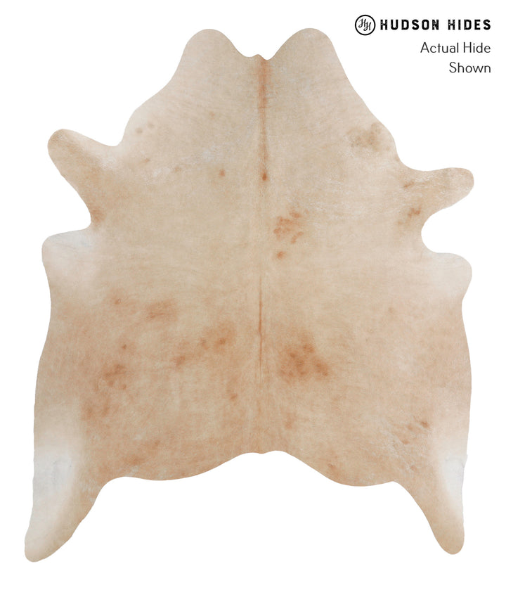 Beige X-Large Brazilian Cowhide Rug 7'5"H x 6'5"W #81220 by Hudson Hides