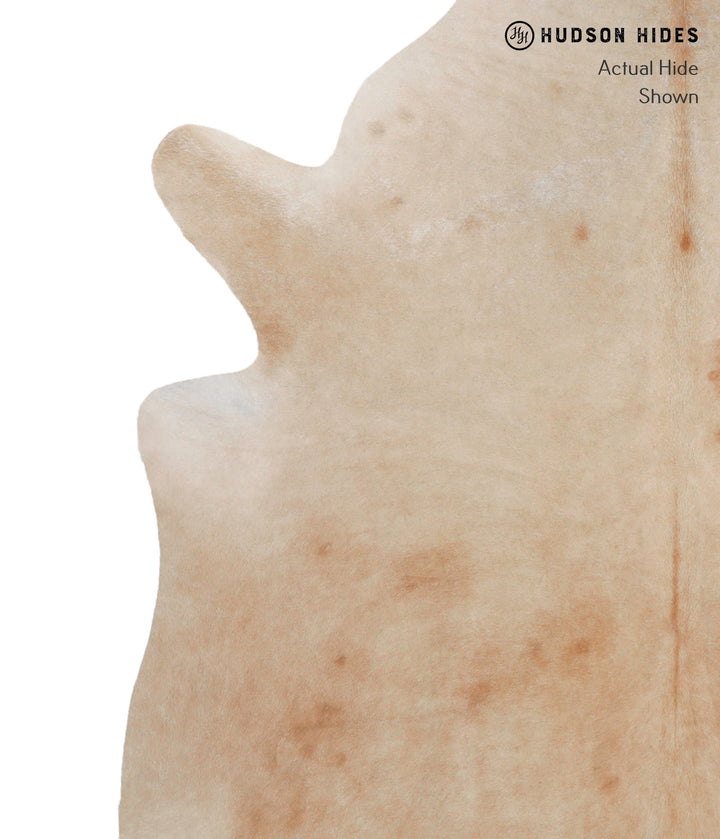Beige X-Large Brazilian Cowhide Rug 7'5"H x 6'5"W #81220 by Hudson Hides