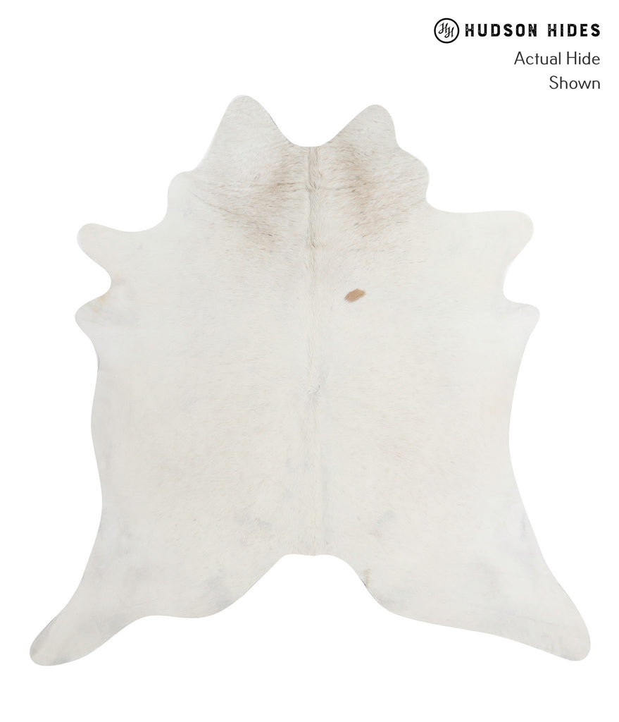 Light Grey XX-Large Brazilian Cowhide Rug 7'2"H x 7'1"W #81244 by Hudson Hides