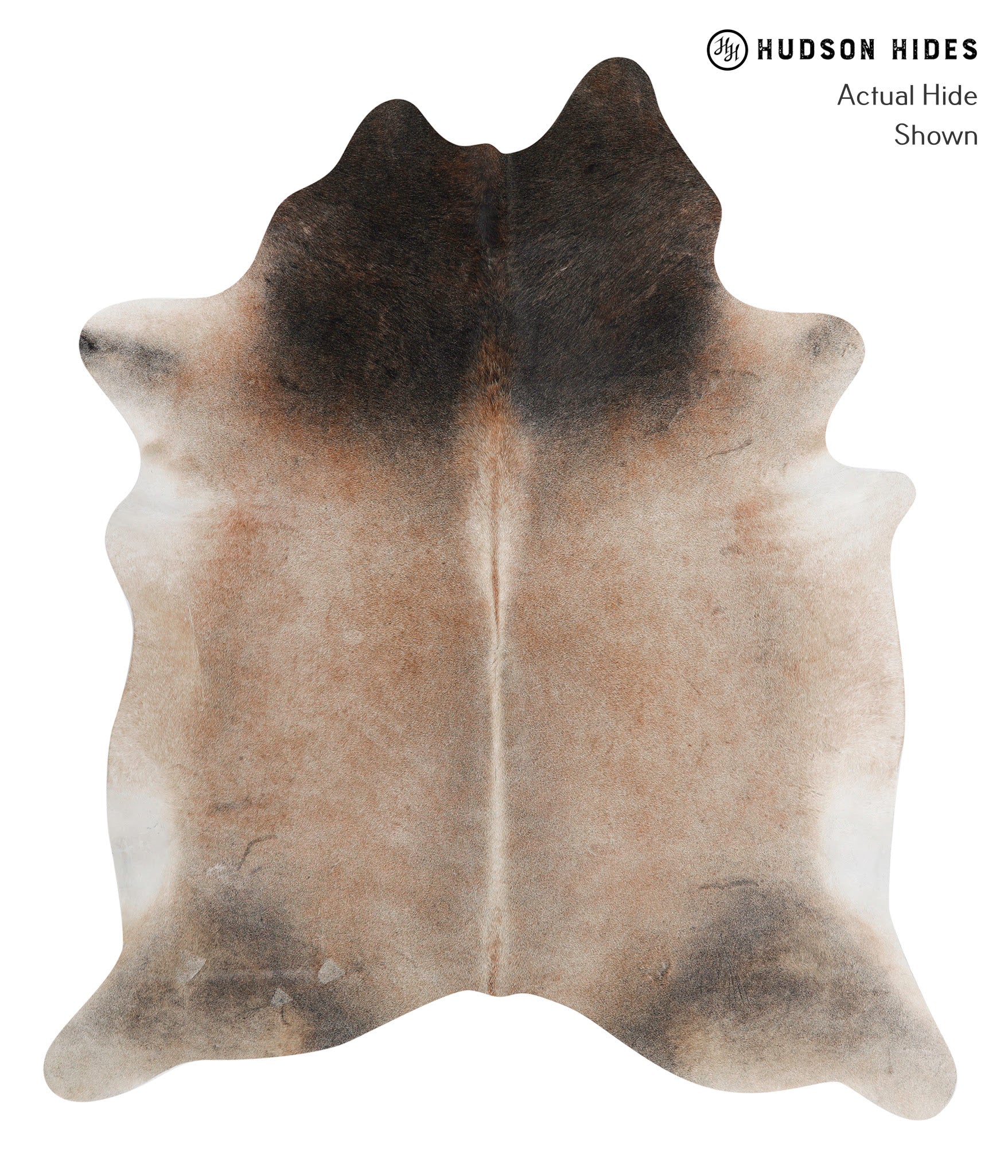 Grey with Beige Cowhide Rug #81246