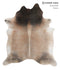 Grey with Beige X-Large Brazilian Cowhide Rug 7'5