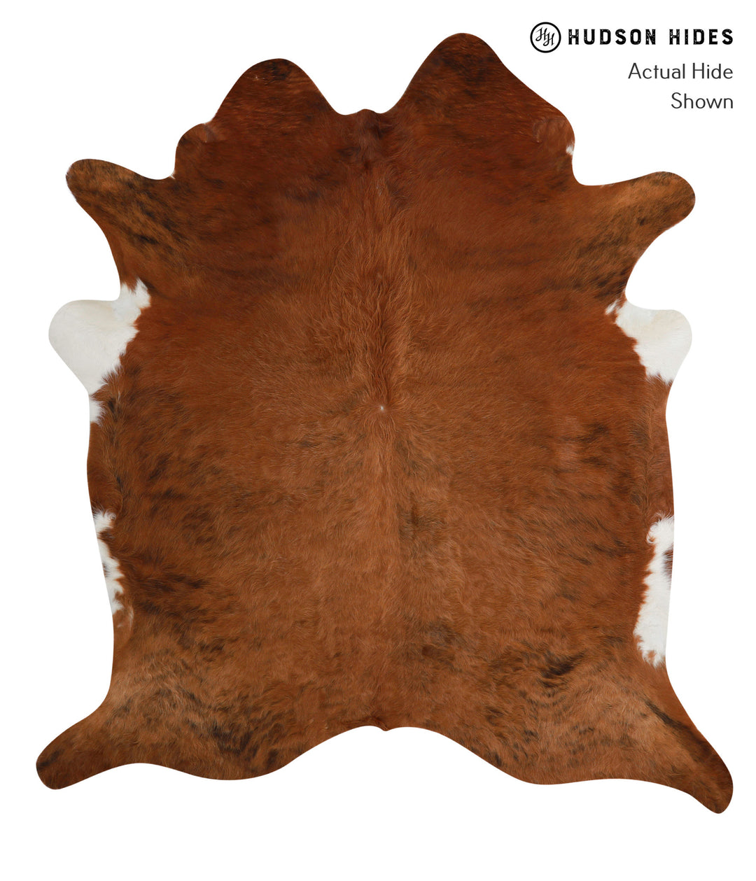 Medium Brindle XX-Large Brazilian Cowhide Rug 7'6"H x 6'8"W #81257 by 