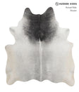 Medium Grey X-Large Brazilian Cowhide Rug 6'11"H x 6'1"W #81267 by Hudson Hides