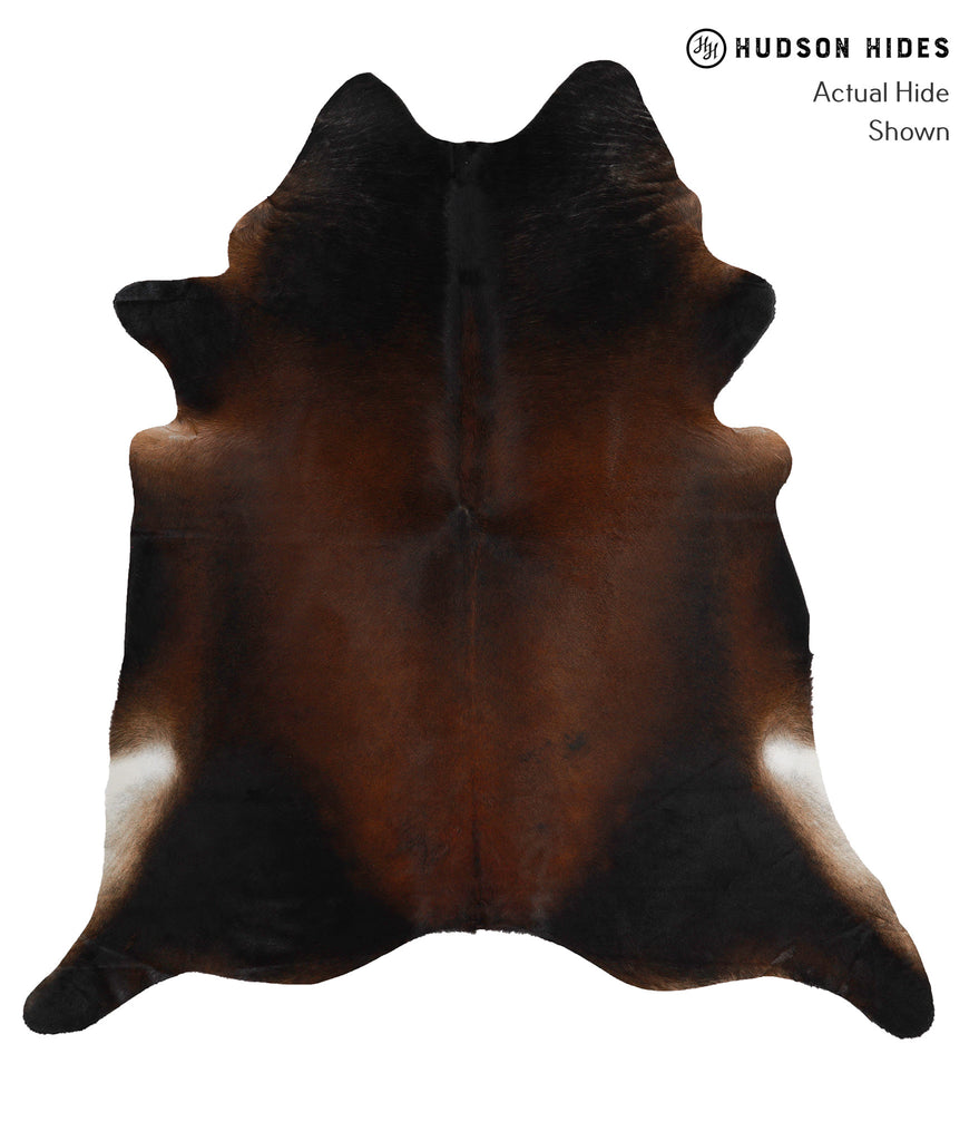 Chocolate XX-Large Brazilian Cowhide Rug 7'9"H x 7'3"W #81284 by Hudson Hides