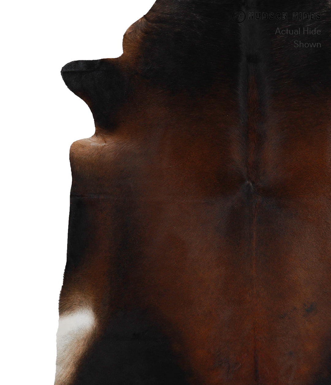 Chocolate XX-Large Brazilian Cowhide Rug 7'9"H x 7'3"W #81284 by Hudso