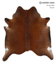 Chocolate X-Large Brazilian Cowhide Rug 7'0"H x 6'7"W #81288 by Hudson Hides