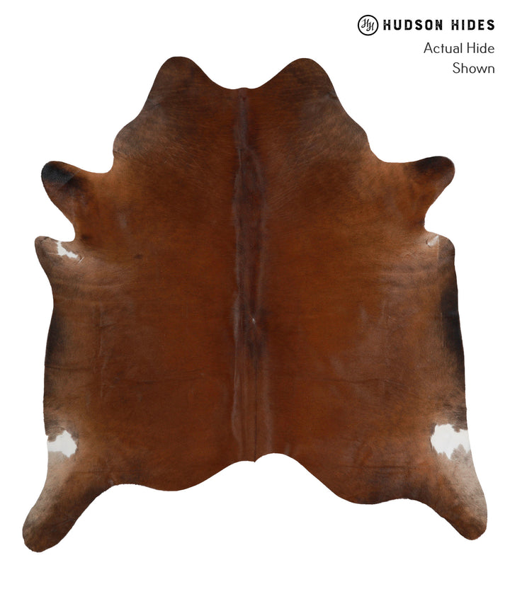 Chocolate X-Large Brazilian Cowhide Rug 7'0"H x 6'7"W #81288 by Hudson Hides