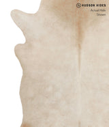 Beige X-Large Brazilian Cowhide Rug 7'3"H x 6'3"W #81292 by Hudson Hides