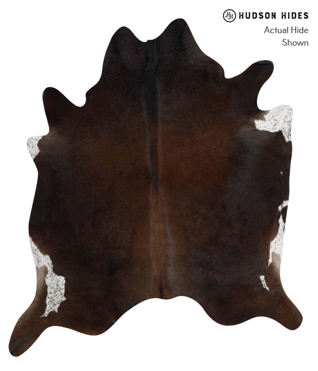 Chocolate XX-Large Brazilian Cowhide Rug 7'5"H x 6'11"W #81295 by Huds