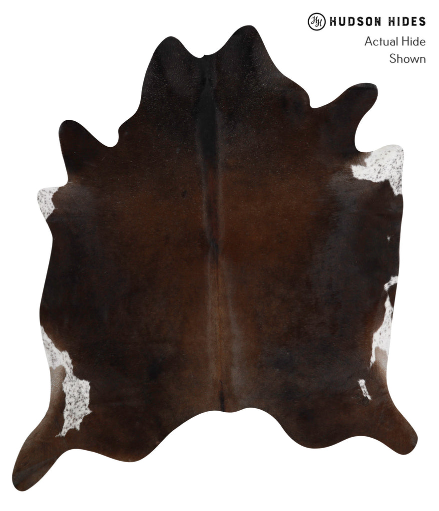 Chocolate XX-Large Brazilian Cowhide Rug 7'5"H x 6'11"W #81295 by Hudson Hides