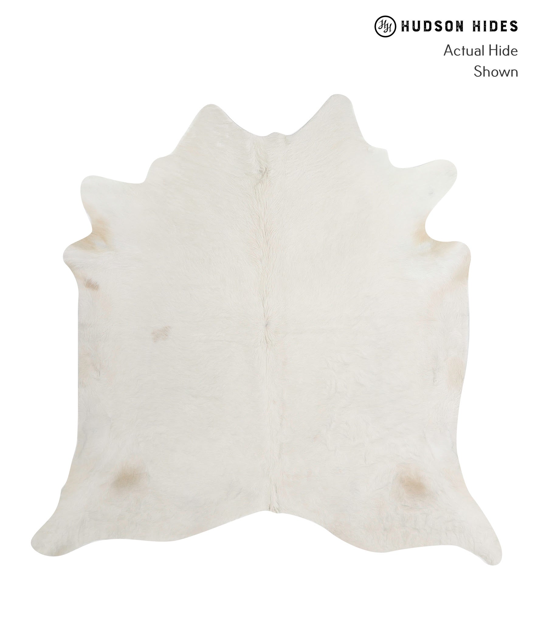 Solid White Cowhide Rug #81309