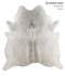 Medium Grey XX-Large Brazilian Cowhide Rug 7'7