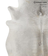 Medium Grey XX-Large Brazilian Cowhide Rug 7'7"H x 7'0"W #81312 by Hudson Hides