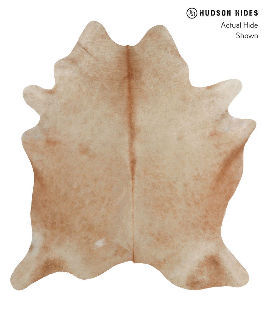 Beige X-Large Brazilian Cowhide Rug 6'11"H x 6'4"W #81317 by Hudson Hides