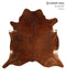 Medium Brindle XX-Large Brazilian Cowhide Rug 7'6