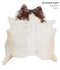 Brown and White Regular XX-Large Brazilian Cowhide Rug 7'8