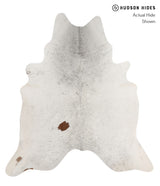 Salt and Pepper Brown XX-Large Brazilian Cowhide Rug 7'7"H x 6'11"W #81387 by Hudson Hides