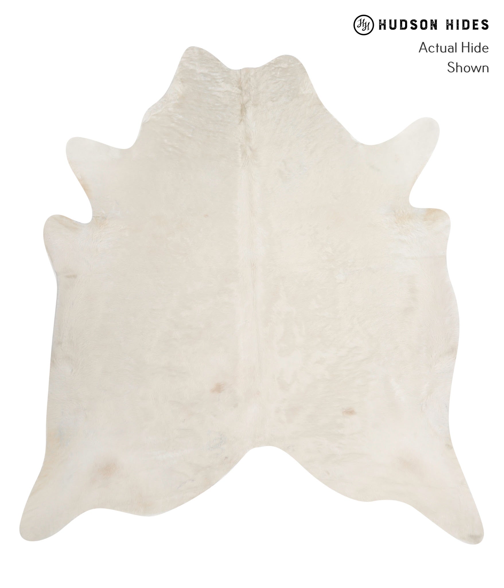 Solid White Cowhide Rug #81416