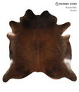 Chocolate X-Large Brazilian Cowhide Rug 6'11"H x 7'0"W #81417 by Hudson Hides
