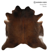 Chocolate X-Large Brazilian Cowhide Rug 6'11"H x 7'0"W #81417 by Hudson Hides