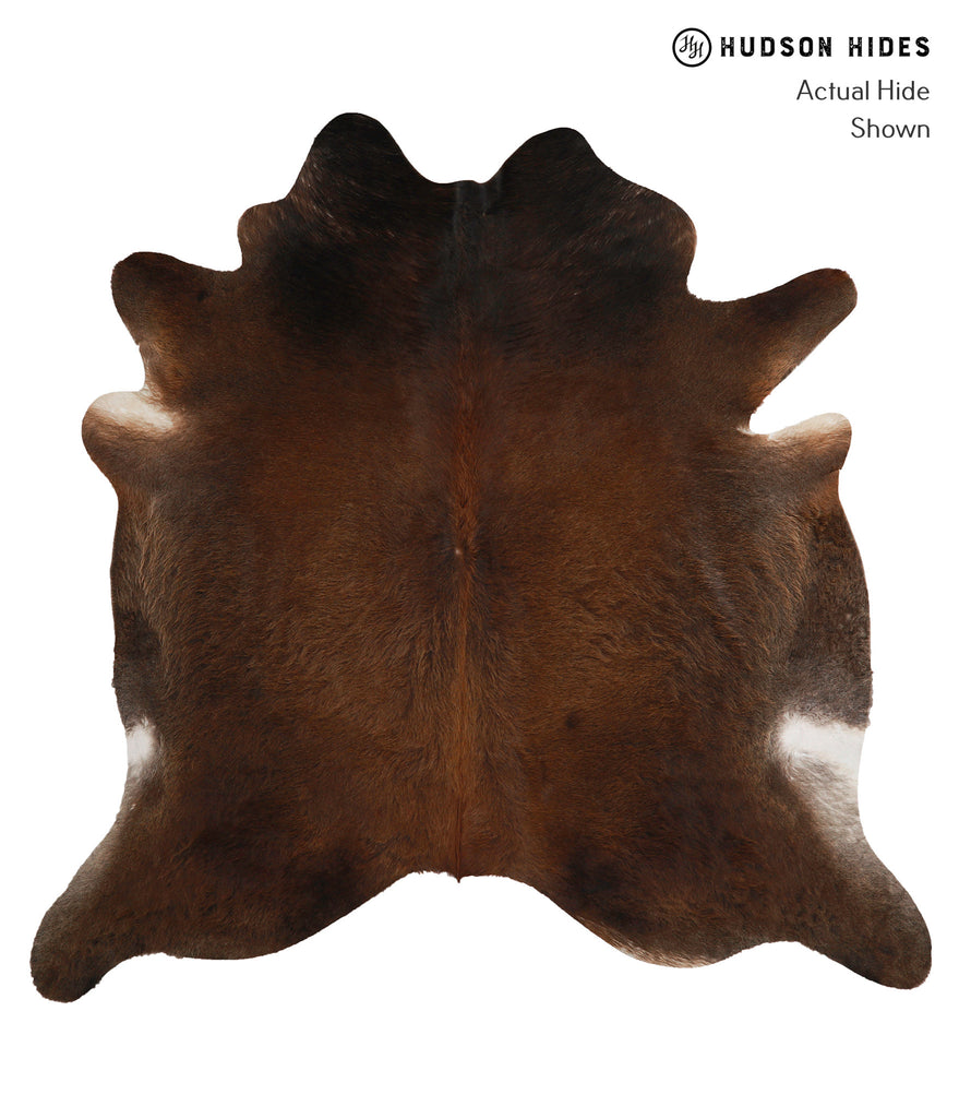 Chocolate X-Large Brazilian Cowhide Rug 6'11"H x 7'0"W #81417 by Hudson Hides