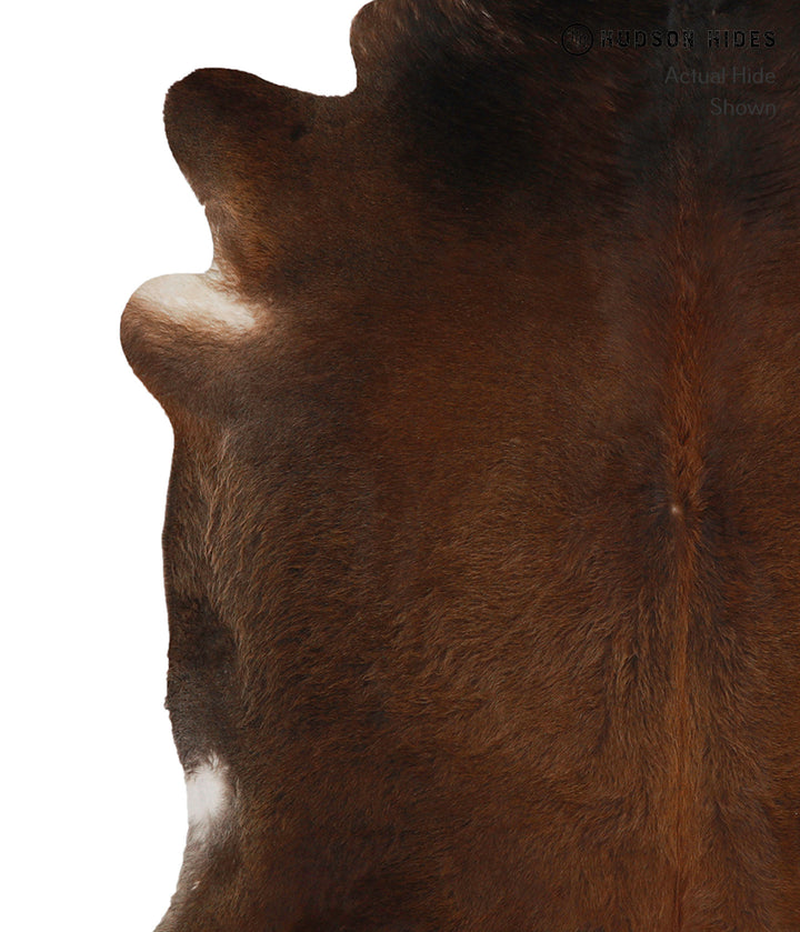 Chocolate X-Large Brazilian Cowhide Rug 6'11"H x 7'0"W #81417 by Hudson Hides