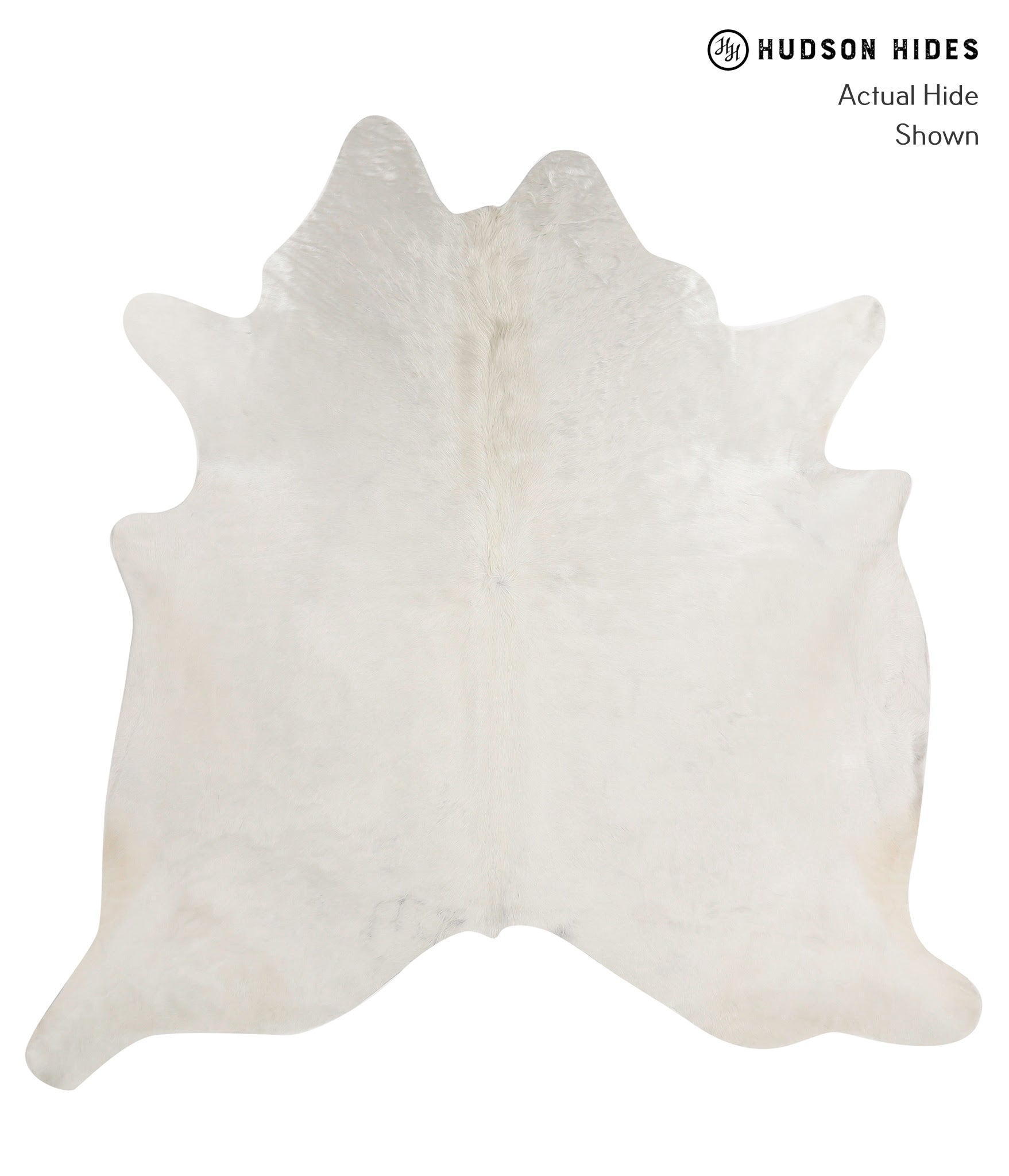 Solid White Cowhide Rug #81425