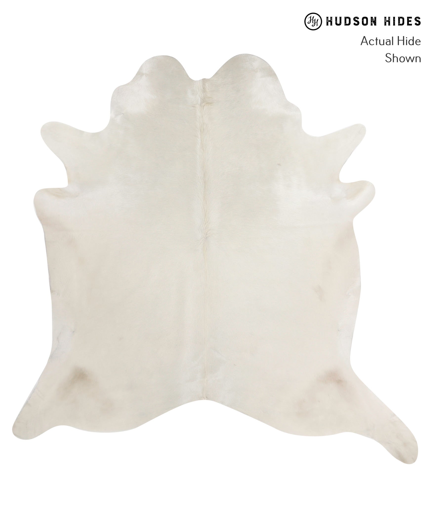 Solid White Cowhide Rug #81426