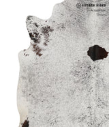 Salt and Pepper Black X-Large Brazilian Cowhide Rug 6'5"H x 6'3"W #81430 by Hudson Hides