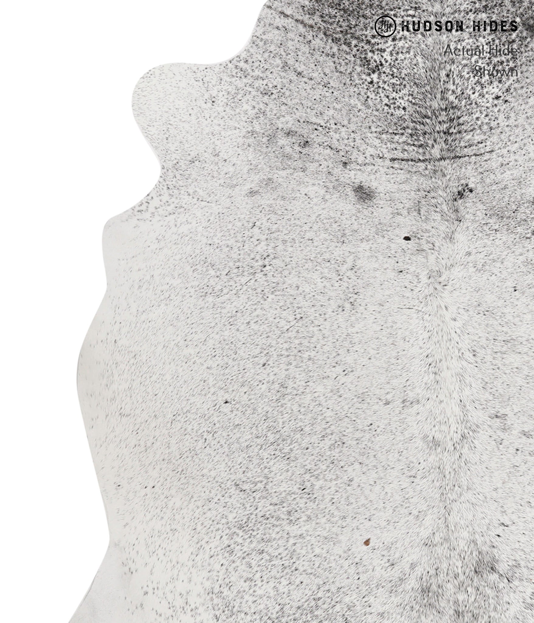 Salt and Pepper Black Cowhide Rug #81431