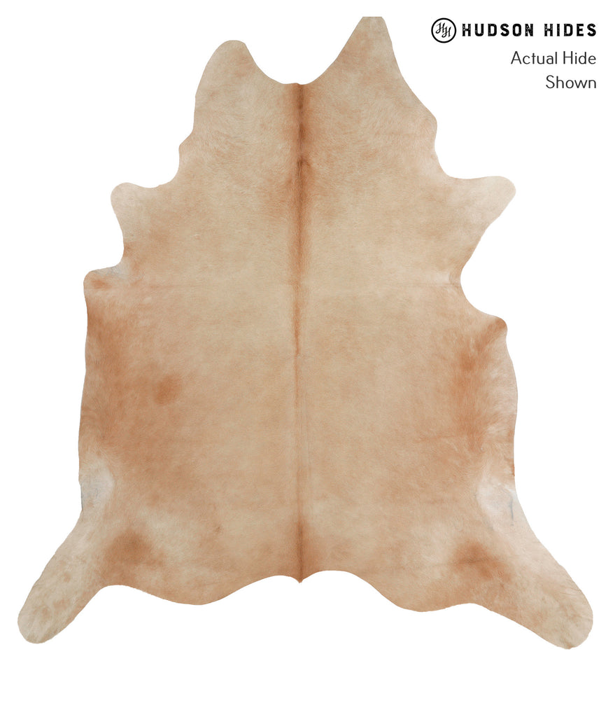 Beige XX-Large Brazilian Cowhide Rug 8'4"H x 7'7"W #81521 by Hudson Hides