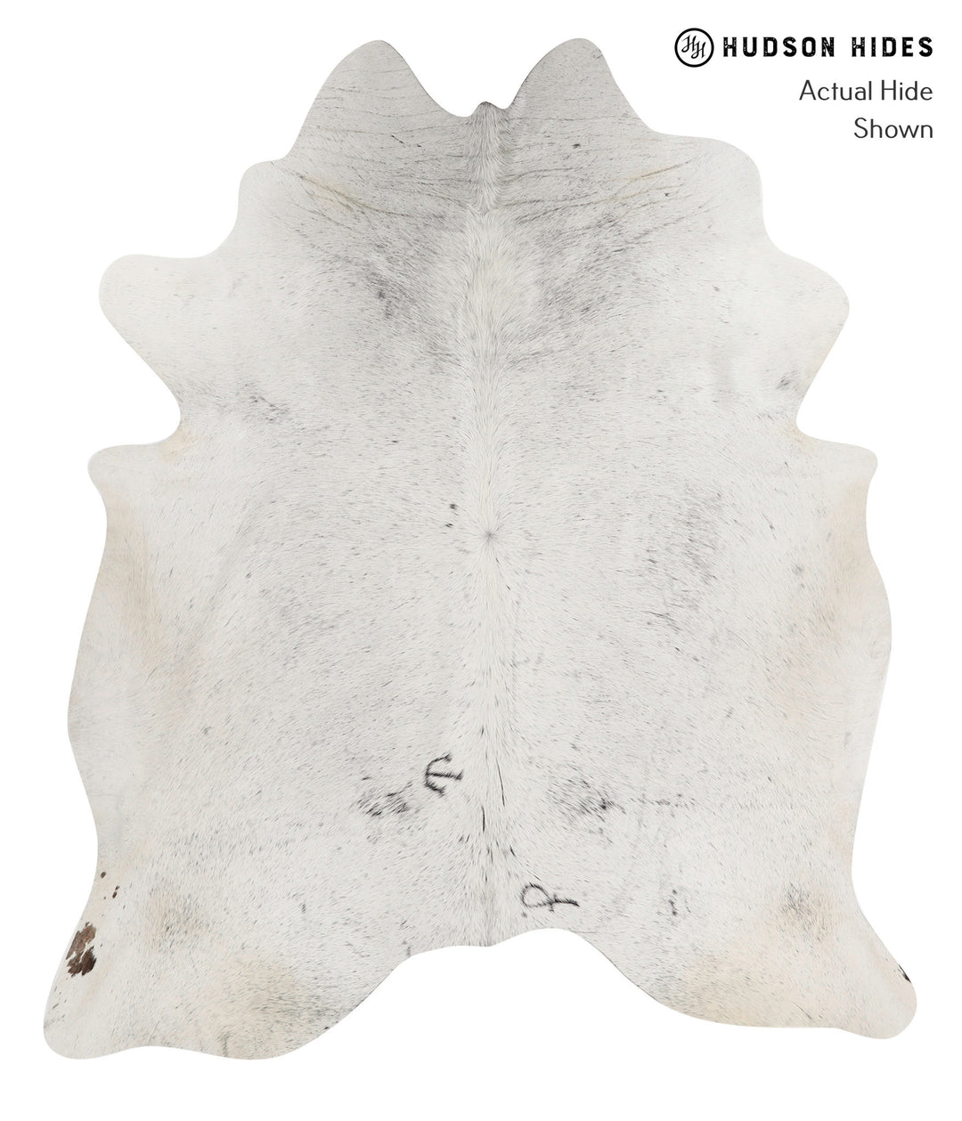Salt and Pepper Black XX-Large Brazilian Cowhide Rug 8'0"H x 6'10"W #8