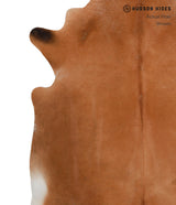 Solid Brown X-Large Brazilian Cowhide Rug 7'8"H x 6'5"W #81554 by Hudson Hides