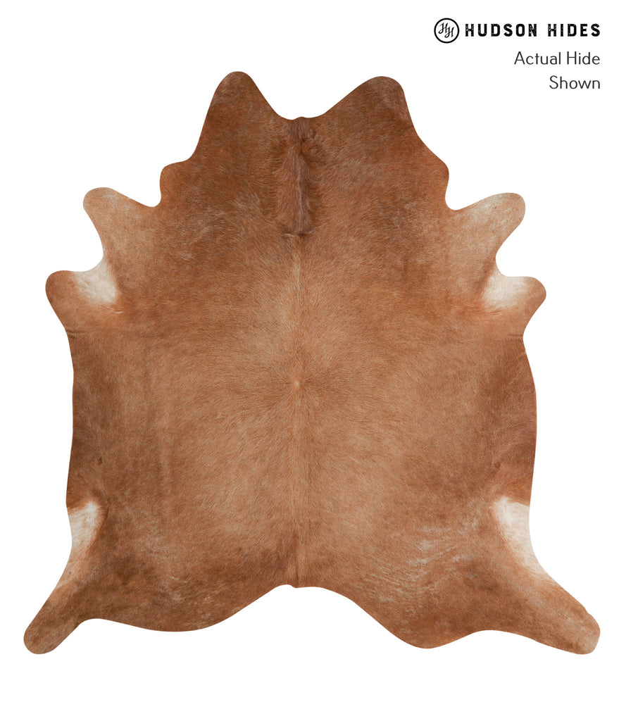 Solid Brown X-Large Brazilian Cowhide Rug 6'10"H x 6'8"W #81561 by Hudson Hides