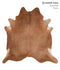 Solid Brown X-Large Brazilian Cowhide Rug 6'10