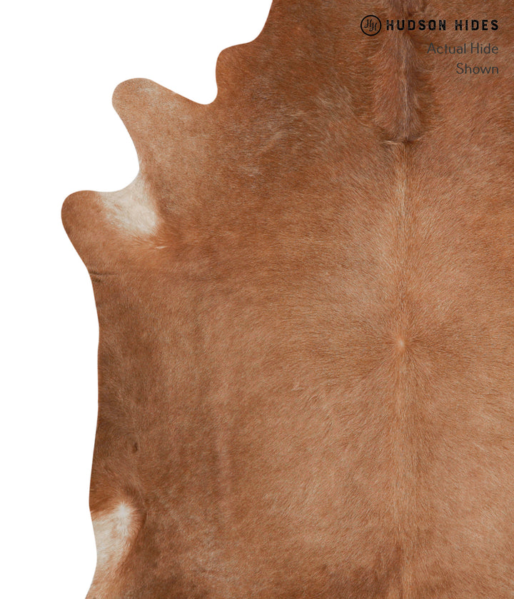 Solid Brown X-Large Brazilian Cowhide Rug 6'10"H x 6'8"W #81561 by Hudson Hides