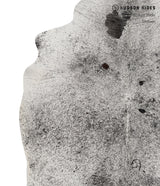 Salt and Pepper Black Large Brazilian Cowhide Rug 6'4"H x 5'5"W #81575 by Hudson Hides