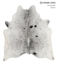 Salt and Pepper Black Large Brazilian Cowhide Rug 6'2"H x 5'7"W #81577 by Hudson Hides