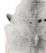 Salt and Pepper Black Large Brazilian Cowhide Rug 6'2"H x 5'7"W #81577 by Hudson Hides