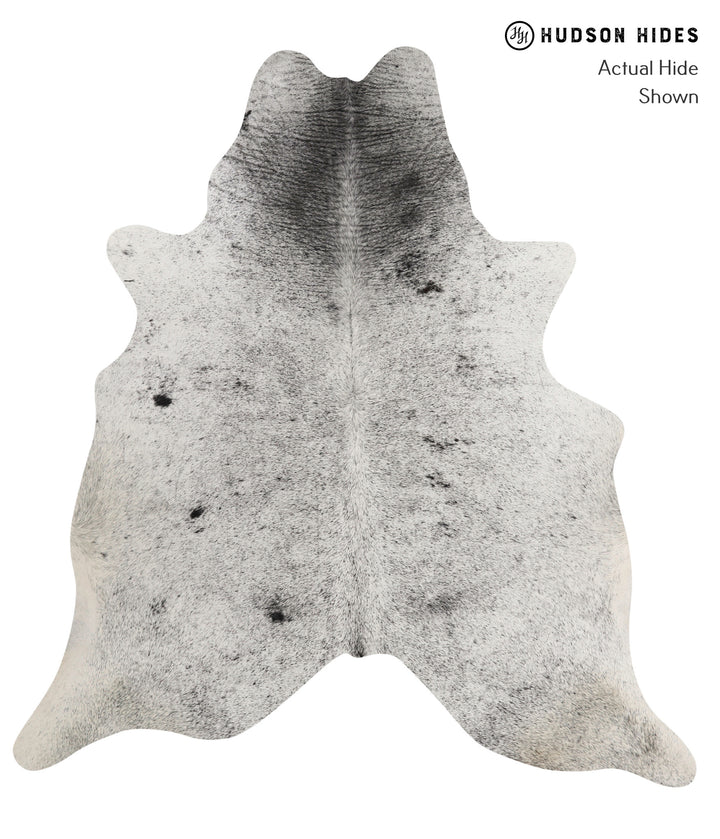 Salt and Pepper Black XX-Large Brazilian Cowhide Rug 7'5"H x 6'9"W #81579 by Hudson Hides