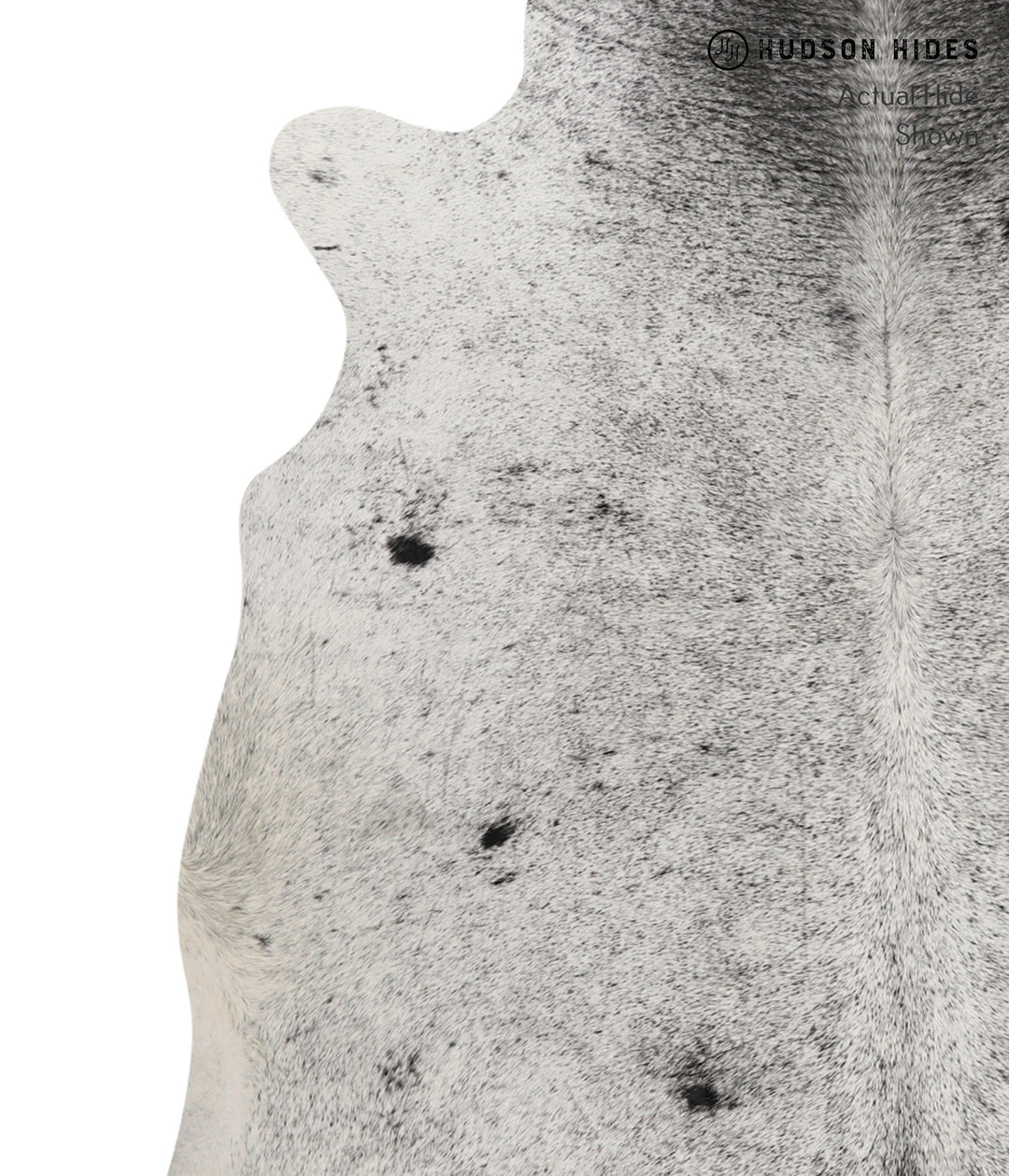 Salt and Pepper Black XX-Large Brazilian Cowhide Rug 7'5"H x 6'9"W #81