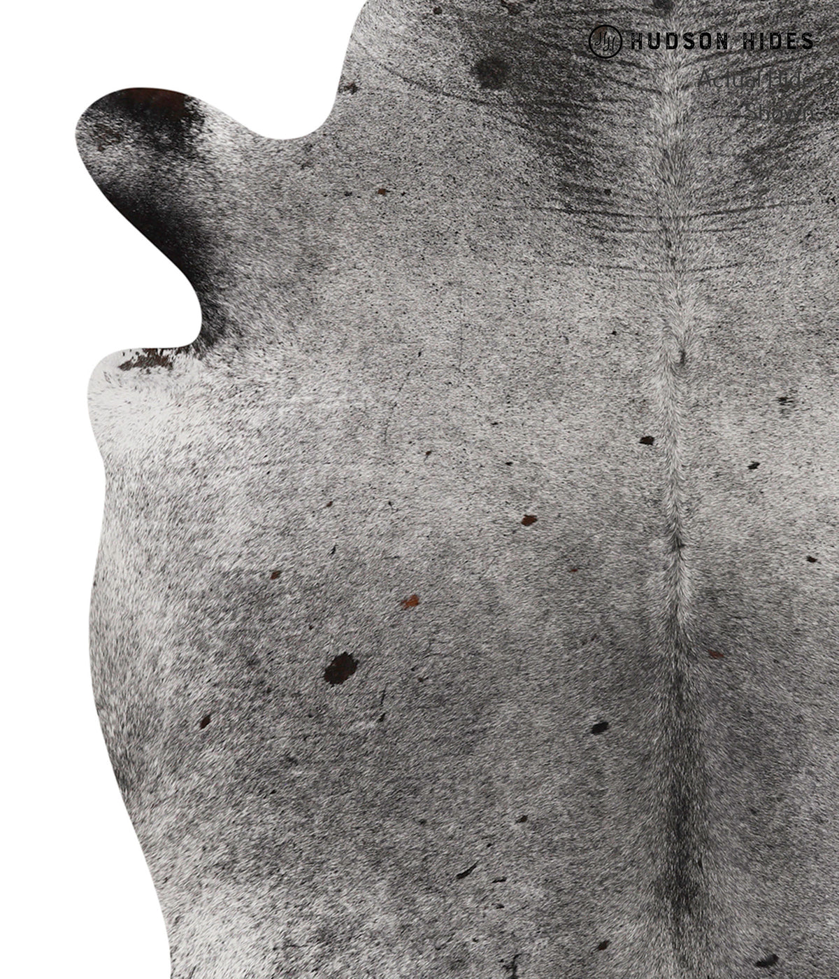 Salt and Pepper Black X-Large Brazilian Cowhide Rug 7'0"H x 5'11"W #81580 by Hudson Hides