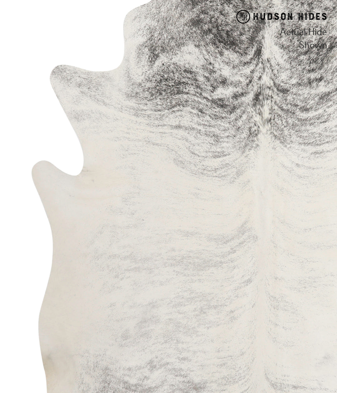 Grey Brindle X-Large Brazilian Cowhide Rug 7'4"H x 6'0"W #81597 by Hud