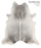Medium Grey XX-Large Brazilian Cowhide Rug 7'9