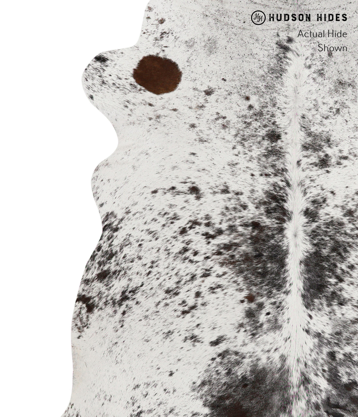Salt and Pepper Black Cowhide Rug #81602
